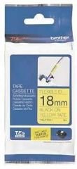 Brother TZ-Tape 18 mm Mat Gümüş Üzerine Siyah Laminant 18TZM941