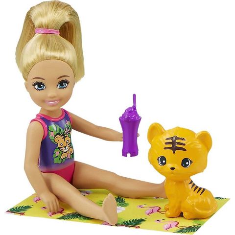 Barbie ve Chelsea Oyuncak Havuz Partisi Oyun Seti GTM85