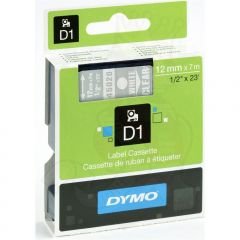 DYMO D1 Yedek Şerit 12 mm x 7 mt Şeffaf / Beyaz (45020) S0720600