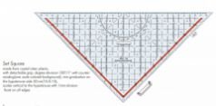 Standardgraph Üçgen Açı Şablonu 32cm.