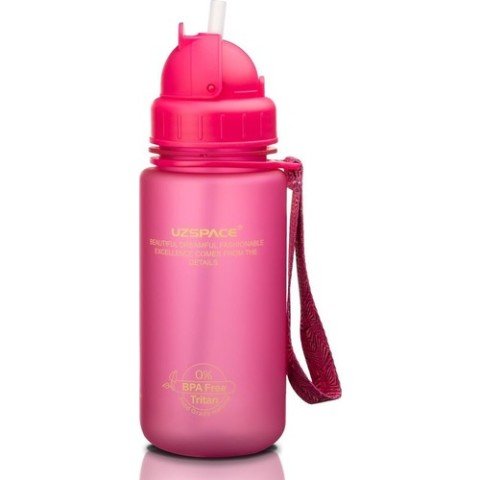 Uzspace Tritan 400 ml Matara Pembe