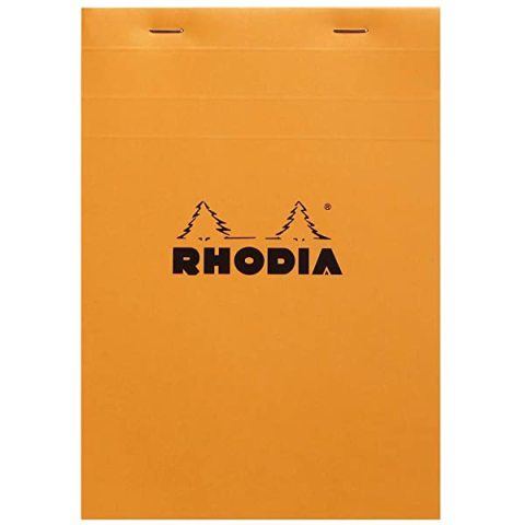 Rhodia 14.8x21 Turuncu Kapak Çizgisiz Bloknot 80 Sayfa