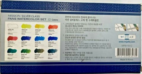 Mission Suluboya Silver Tablet Pigment 12'li