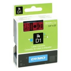 DYMO D1 Yedek Şerit 19 mm x 7 mt Kırmızı/ Siyah (45807) S0720870