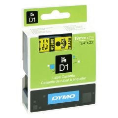 DYMO D1 Yedek Şerit 19 mm x 7 mt Sarı/ Siyah (45808) S0720880