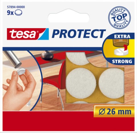 Tesa Zemin Koruyucu Keçeler 26mm Beyaz