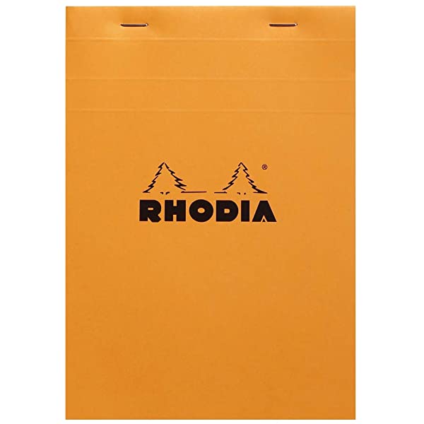 Rhodia A4 Turuncu Kapak Kareli Bloknot 80 Sayfa 21x29.7cm