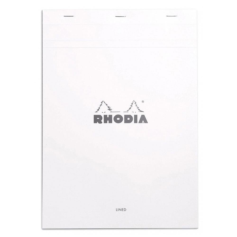 Rhodia A4 Beyaz Kapak Kareli Bloknot 80 Sayfa 21x29.7cm