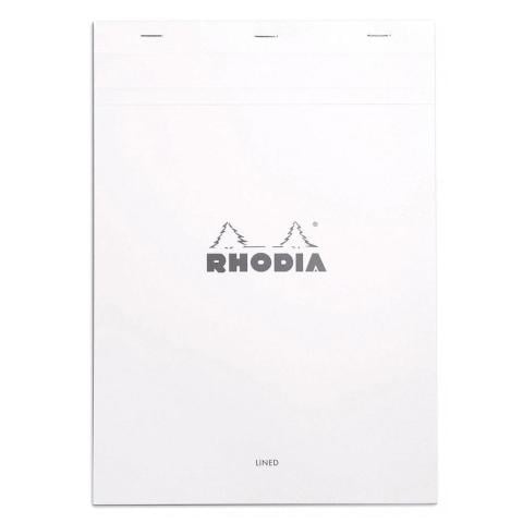 Rhodia A4 Beyaz Kapak Kareli Bloknot 80 Sayfa 21x29.7cm