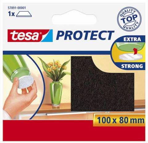 Tesa Zemin Koruyucu Keçe 100x80mm Kahve