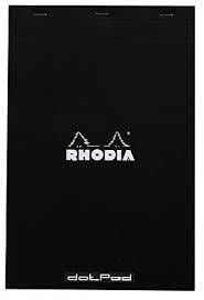 Rhodia A4 Siyah Kapak Dot Bloknot 80 Sayfa 21x31.8cm