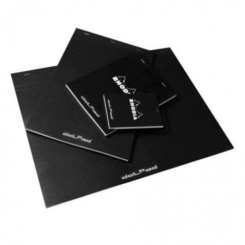 Rhodia A4 Siyah Kapak Dot Bloknot 80 Sayfa 21x31.8cm