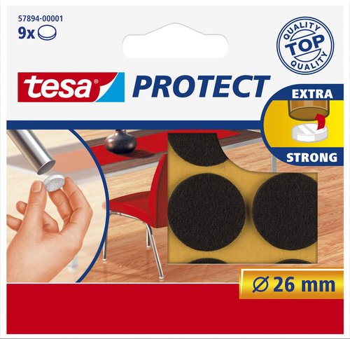 Tesa Zemin Koruyucu Halka Keçe 26mm Kahve