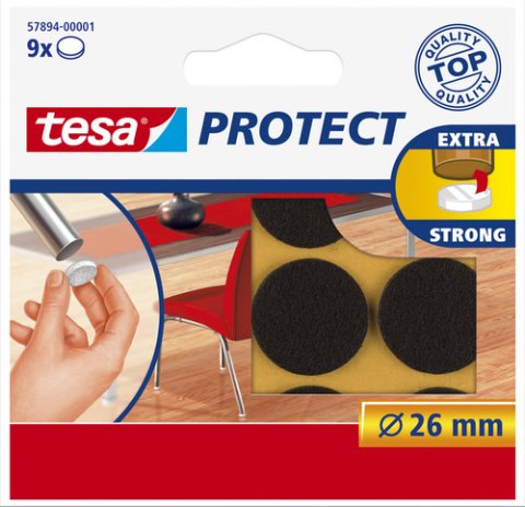 Tesa Zemin Koruyucu Halka Keçe 26mm Kahve