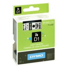 DYMO D1 Yedek Şerit 24 mm x 7 mt Beyaz/ Siyah (53713) S0720930