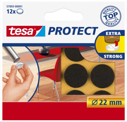 Tesa Zemin Koruyucu Halka Keçe 22mm Kahve
