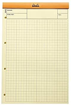 Rhodia A4+ Turuncu Kapak Kareli Bloknot 80 Sayfa 21x31.8cm