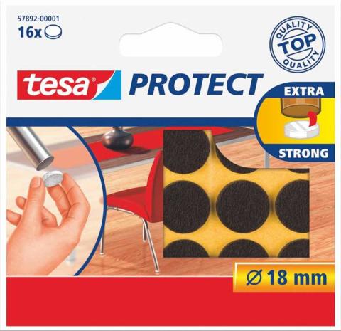 Tesa Zemin Koruyucu Keçeler 18mm Kahve