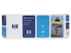 HP 83 680-ml Cyan DesignJet UV Ink Cartridge (C4941A)