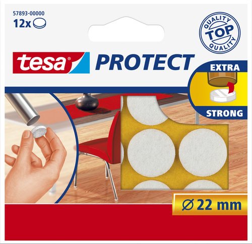 Tesa Zemin Koruyucu Halka Keçe 22mm Beyaz