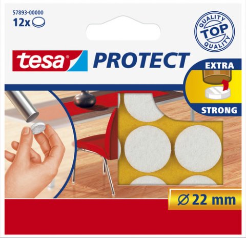 Tesa Zemin Koruyucu Halka Keçe 22mm Beyaz