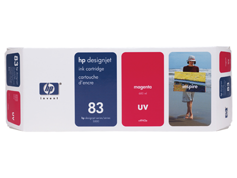 HP 83 680-ml Magenta DesignJet UV Ink Cartridge (C4942A)