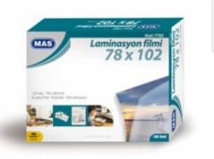 Mas 7703 Laminasyon Filmi 125mic 78x102 100'lü