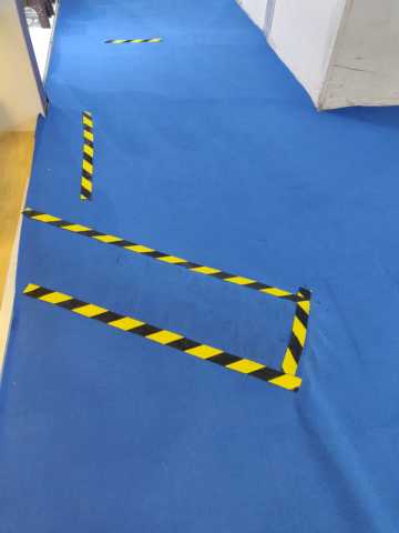 Tesa Yer İşaretleme Bandı 33x50 Sarı Siyah