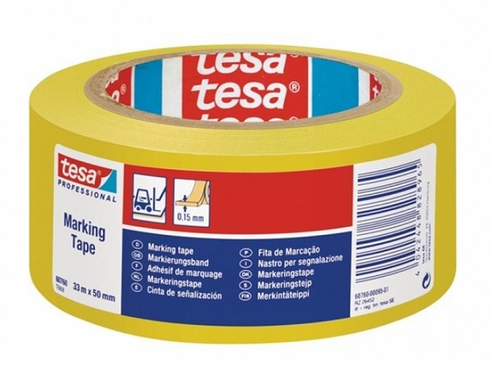 Tesa Yer İşaretleme Bandı 33x50 Sarı