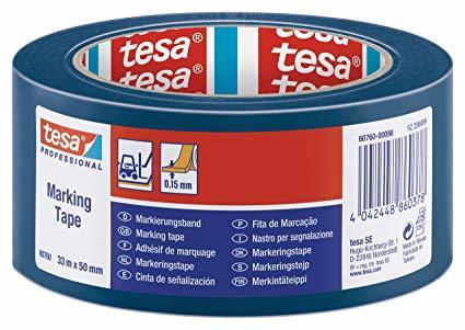 Tesa Yer İşaretleme Bandı 33x50 Mavi