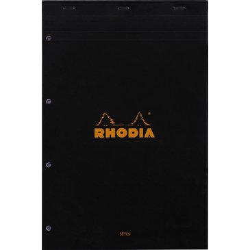 Rhodia Seyes A4+ Siyah Kapak Bloknot 80 Sayfa 21x31.8cm