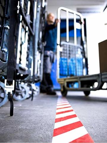 Tesa Yer İşaretleme Bandı 33x50 Kırmızı Beyaz