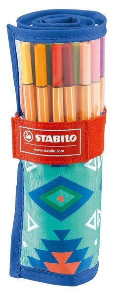 Stabilo Point 88 İnce Uçlu Keçeli Kalem Festival Rollerset 25 Renk