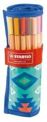 Stabilo Point 88 İnce Uçlu Keçeli Kalem Festival Rollerset 25 Renk