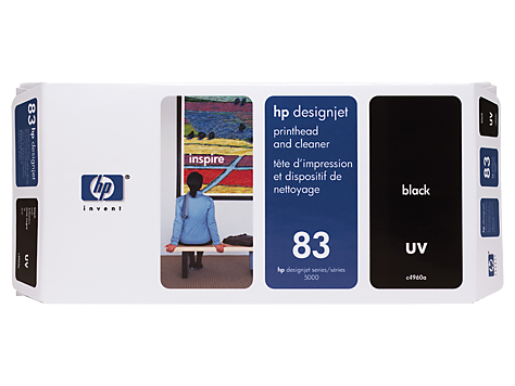HP 83 UV Siyah Baskı Kafası ve Baskı Kafası Temizleyicisi (C4960A)