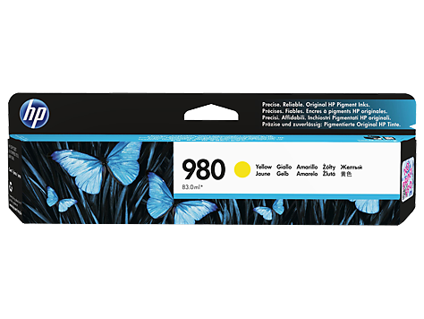 HP 980 Yellow Original Ink Cartridge (D8J09A)