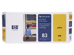 HP 83 Yellow DesignJet UV Printhead and Printhead Cleaner (C4963A)