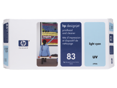 HP 83 UV Açık Camgöbeği Baskı Kafası ve Baskı Kafası Temizleyicisi (C4964A)