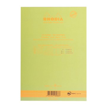 Rhodia A5 Anason Yeşili Kapak Çizgili Bloknot 70 Sayfa