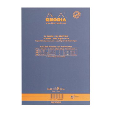 Rhodia A5 Saphire Kapak Çizgili Bloknot 70 Sayfa