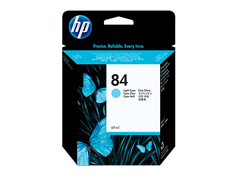 HP 84 69-ml Light Cyan Ink Cartridge (C5017A)