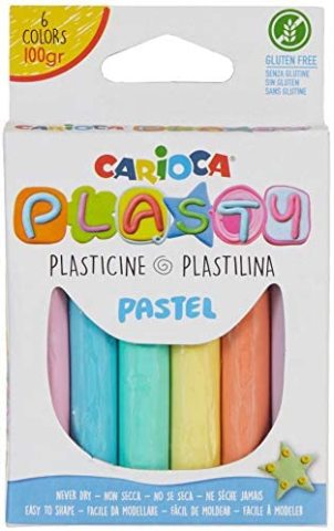 Carioca Plasty Kurumayan Oyun Hamuru 100GR.6 Pastel Renk