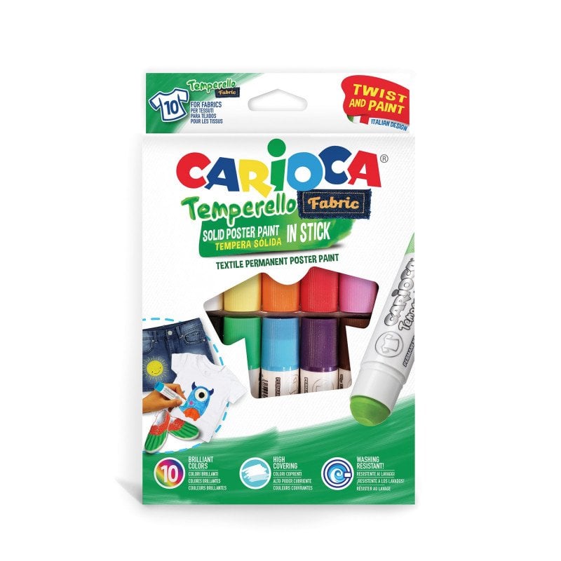 Carioca Temperello Stick Kumaş Boyama Kalemi 12 Renk