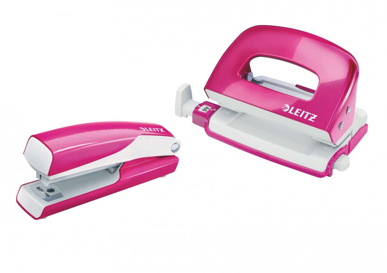 Leitz NeXXt Serisi WOW Metal Mini Zımba ve Delgeç Set