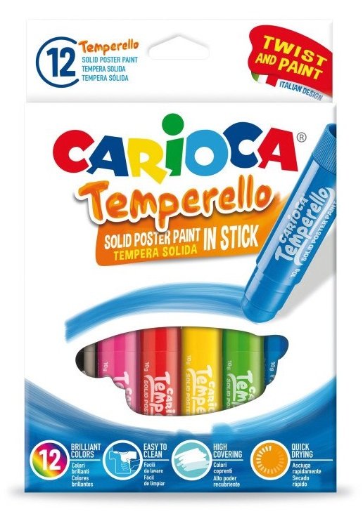 Carioca Temperello Stick Poster Boyama Kalemi 12 Renk
