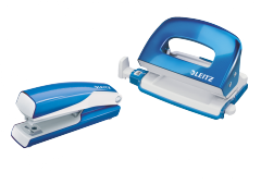 Leitz NeXXt Serisi WOW Metal Mini Zımba ve Delgeç Set