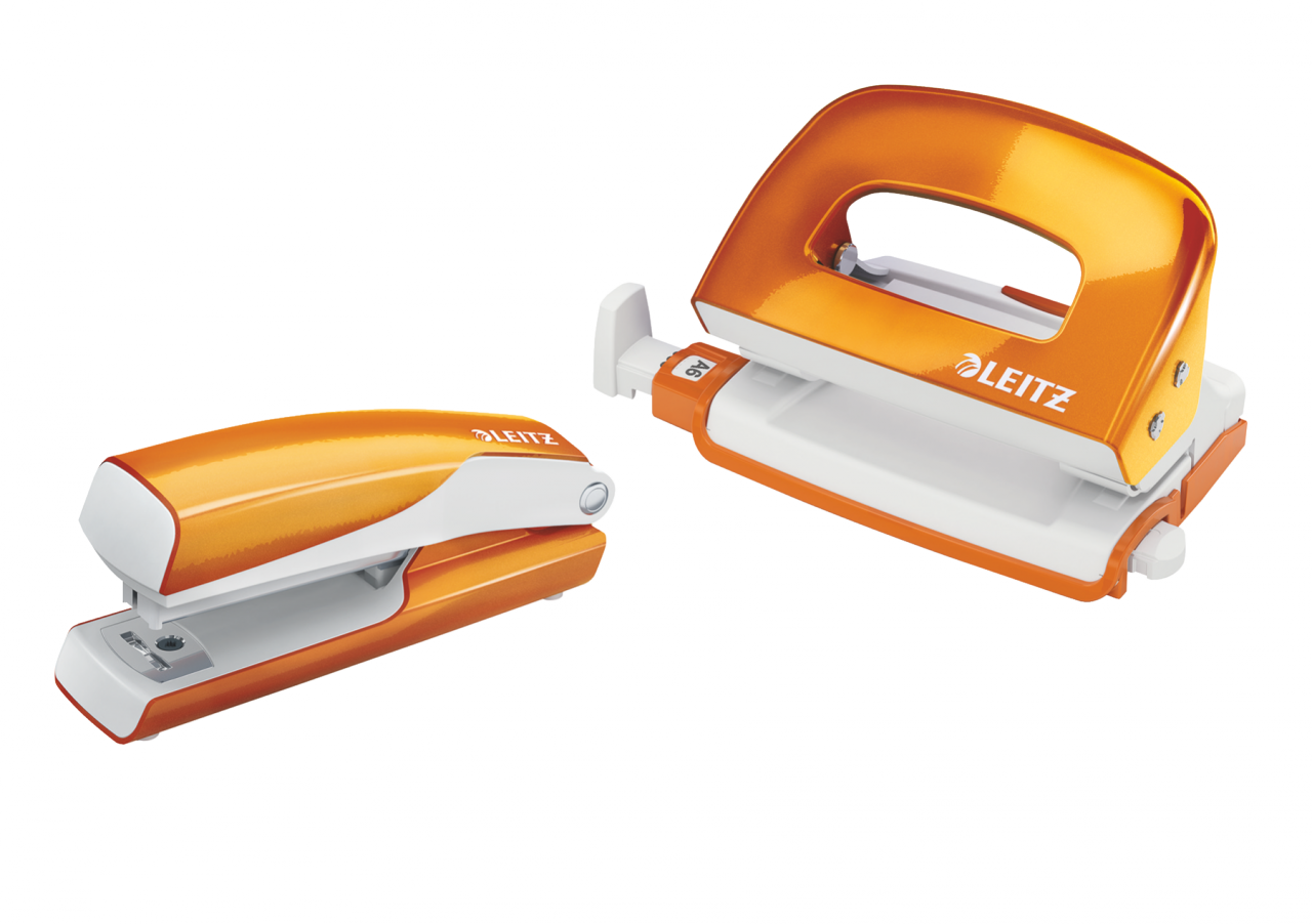 Leitz NeXXt Serisi WOW Metal Mini Zımba ve Delgeç Set