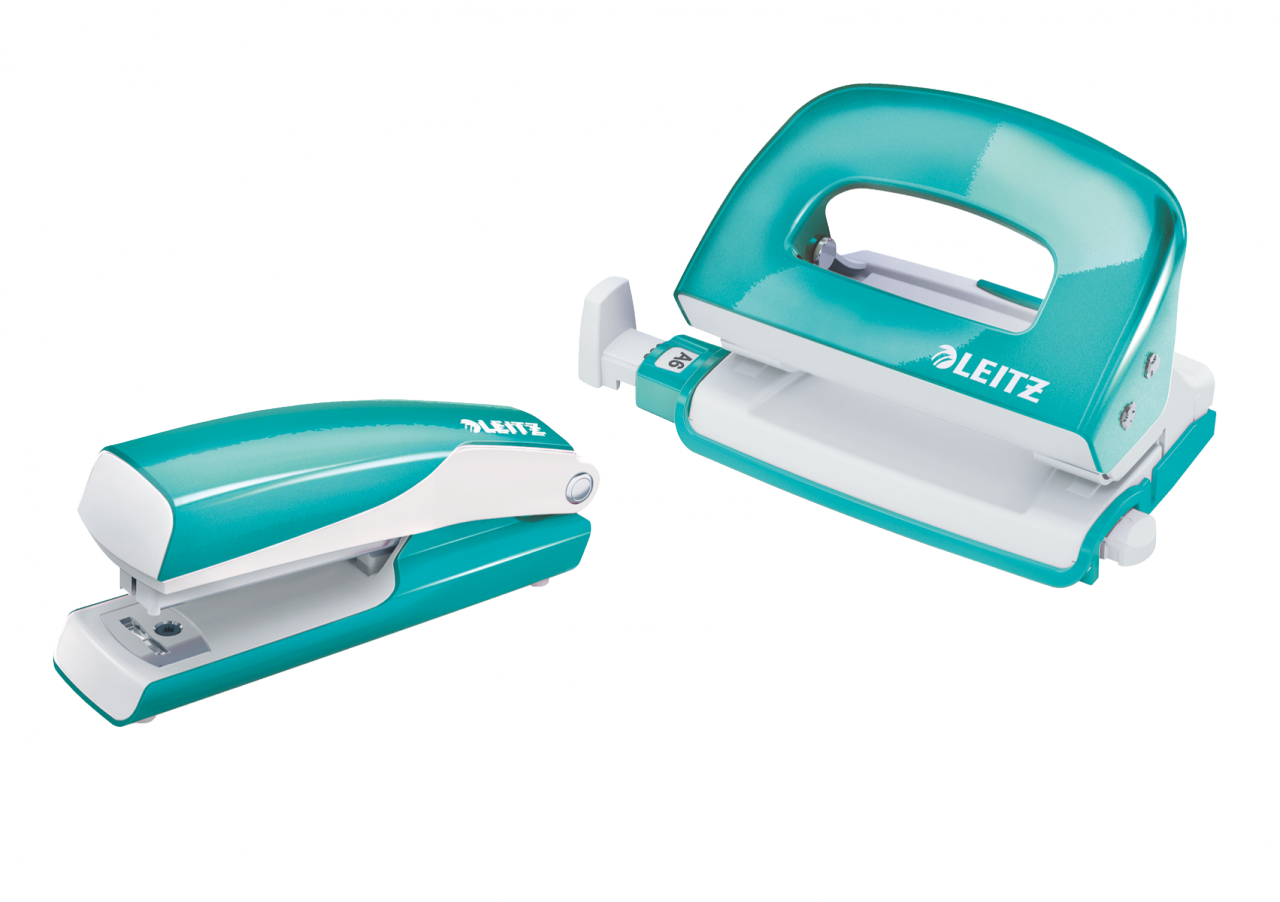 Leitz NeXXt Serisi WOW Metal Mini Zımba ve Delgeç Set