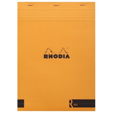 Rhodia A4 Turuncu Kapak Çizgili Bloknot 70 Sayfa