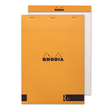 Rhodia A4 Turuncu Kapak Çizgili Bloknot 70 Sayfa